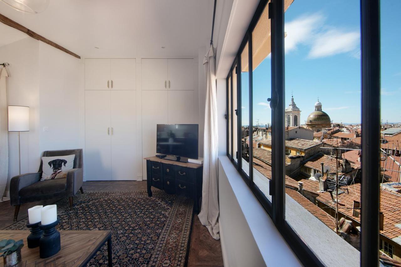 尼斯Cocoon Loft - Magnifique Loft Sous Toit, Refait A Neuf, Vues Splendides, Clim, Wifi公寓 外观 照片